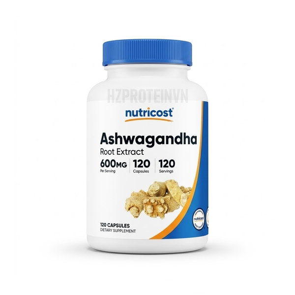 Nutricost Ashwagandha Root Extract 600mg - Hỗ Trợ Sức Khỏe Nam Giới