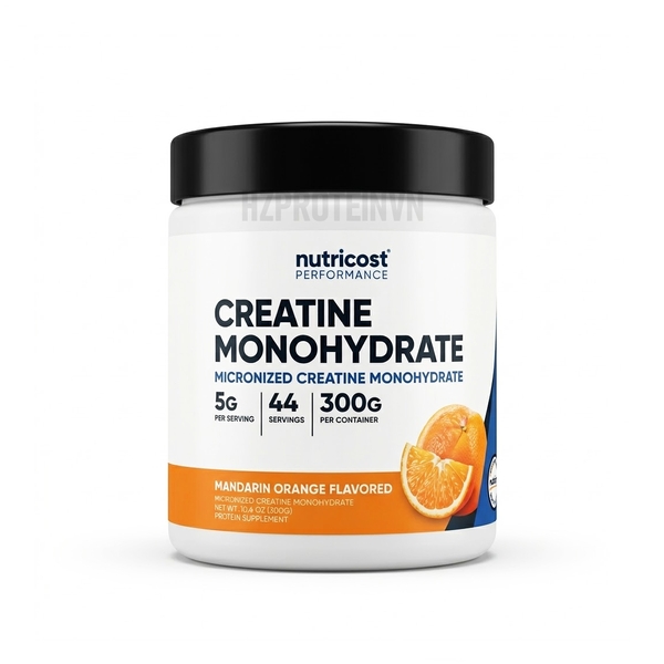 Nutricost Creatine Monohydrate Powder Micronized 300gram - Hỗ Trợ Tăng Cơ Bắp