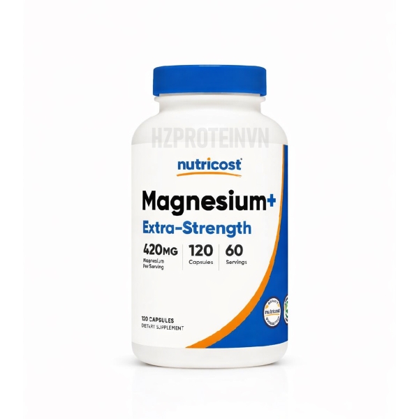 Nutricost Magnesium Extra Strength 420mg - Hỗ Trợ Hệ Thần Kinh