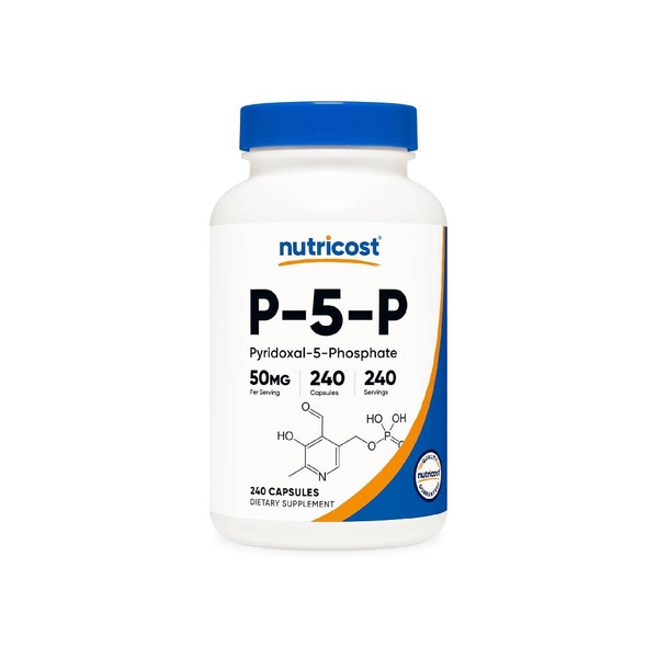 Nutricost P5P Bổ Sung Vitamin B6 - Cải Thiện Nội Tiết Tố, Tâm Trạng, Giảm Căng Thẳng