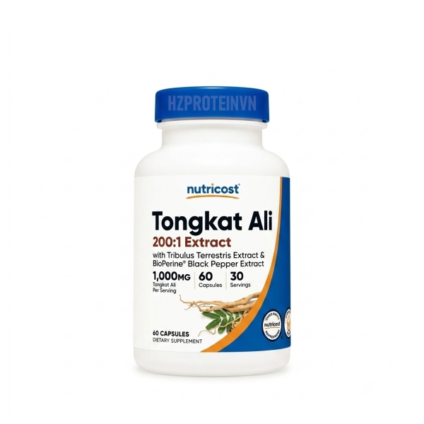 Nutricost Tongkat Ali - Tăng Cường Sức Khỏe Sinh Lý Nam Giới (56 Viên)