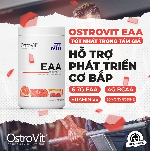 OSTROVIT EAA 400G - HỖ TRỢ PHÁT TRIỂN CƠ BẮP (40 LẦN DÙNG)