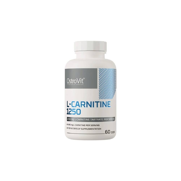 Ostrovit L-Carnitine 1250mg (60 Viên) - Viên Uống Hỗ Trợ Giảm Cân, Giảm Mỡ, Tăng Sức Bền, Phục Hồi Sau Tập