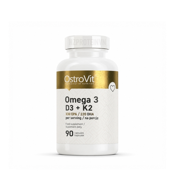 Dầu Cá Omega3 D3 K2 Fish Oil (90 Viên) - Hỗ trợ sức khỏe tim mạch và não bộ