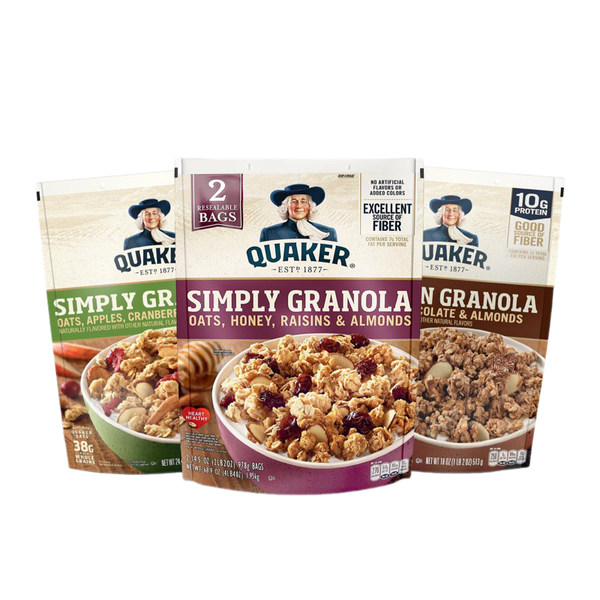 GRANOLA SIMPLY QUAKER - YẾN MẠCH ĂN LIỀN TIỆN LỢI (2 LBS)