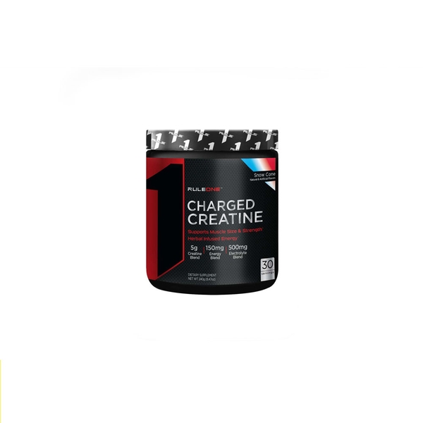 RULE1 CHARGED CREATINE  - TĂNG SỨC MẠNH, BỔ SUNG NĂNG LƯỢNG (30 LẦN DÙNG)