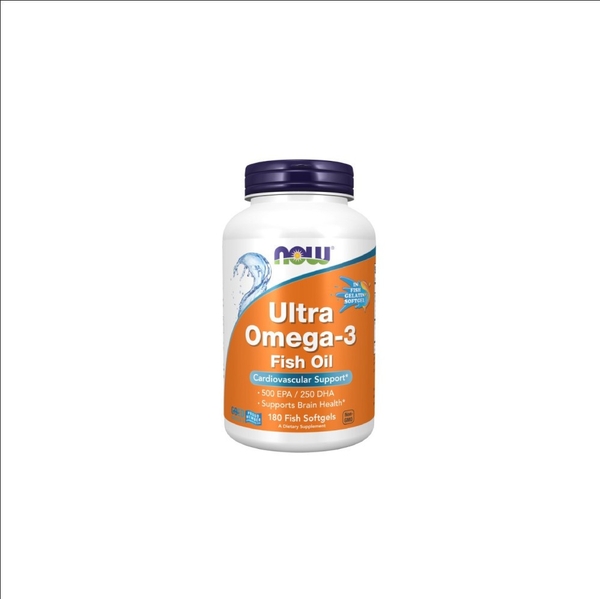 NOW ULTRA OMEGA-3 FISH OIL 500EPA/250DHA - DẦU CÁ HỖ TRỢ SỨC KHỎE MẮT