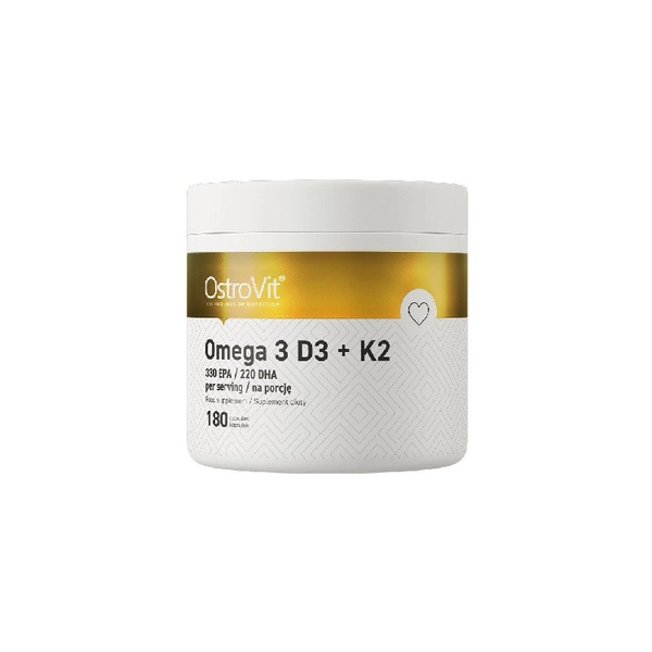 OSTROVIT OMEGA3 + D3 + K2  DẦU CÁ FISH OIL - (180 VIÊN)