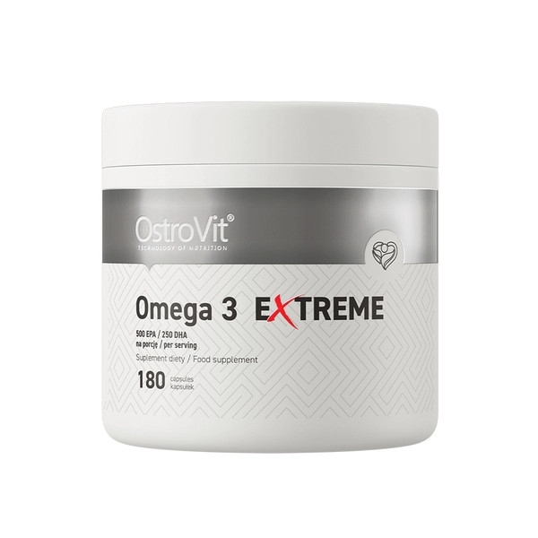 OstroVit Omega 3 Extreme – Dầu Cá Giàu EPA & DHA, Tốt Cho Tim Mạch, Hỗ Trợ Não Bộ & Thị Lực (90/180 Viên)