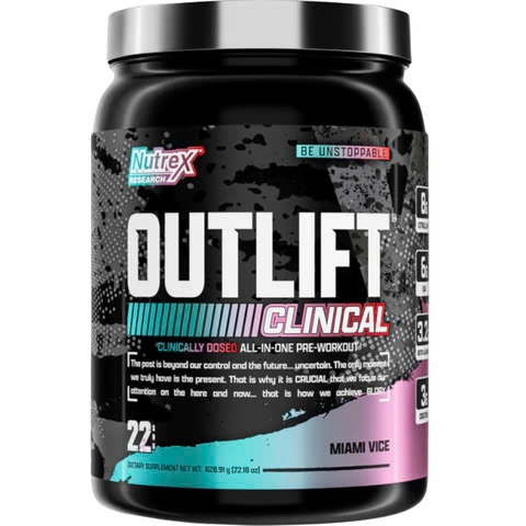 Nutrex Outlift Clinical (22 Lần Dùng) - Công thức Pre workout toàn diện nhất