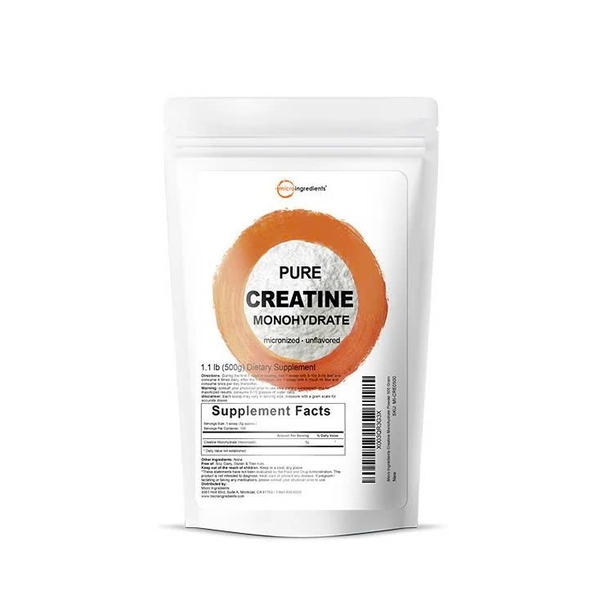 MICRO INGREDIENTS PURE CREATINE MONOHYDRATE MICRONIZED 500G