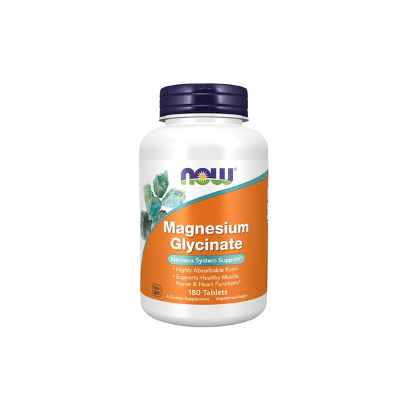 NOW MAGNESIUM GLYCINATE 200MG - HỖ TRỢ GIẤC NGỦ VÀ KÍCH THÍCH XÂY DỰNG CƠ BẮP (180 VIÊN)