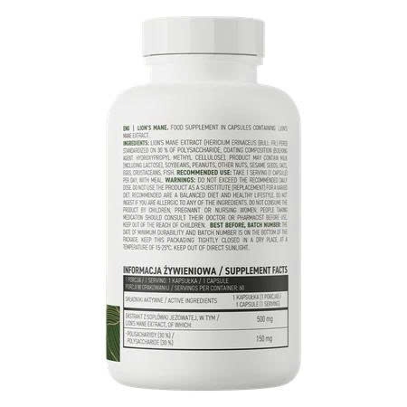 Ostrovit Lion's Mane - Viên Nhộng Thuần Chay (60 Viên)