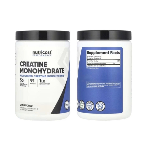 Nutricost Pure Creatine Monohydrate Powder Micronized, 500 Grams