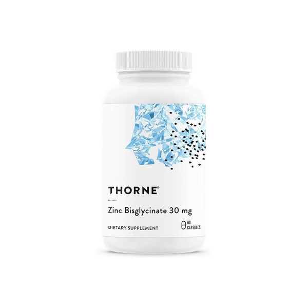 THORNE Zinc Bisglycinate 30 mg - Hỗ Trợ Sức Khỏe Nam Giới