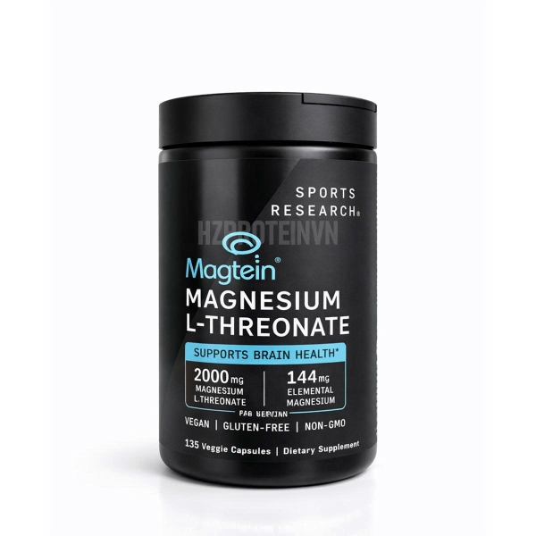SR Sports Research Magtein Magnesium L-Threonate - Bổ sung Magie cho cơ thể