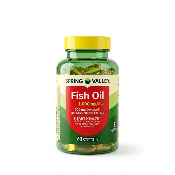 Dầu Cá Spring Valley Heart Health Fish Oil 1000mg