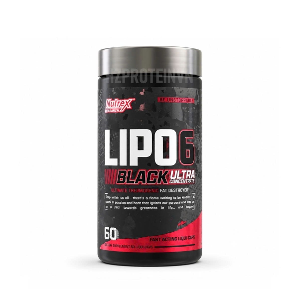 NUTREX LIPO6 BLACK ULTRA FAT BURNER - ĐỐT MỠ HIỆU QUẢ (60 VIÊN)