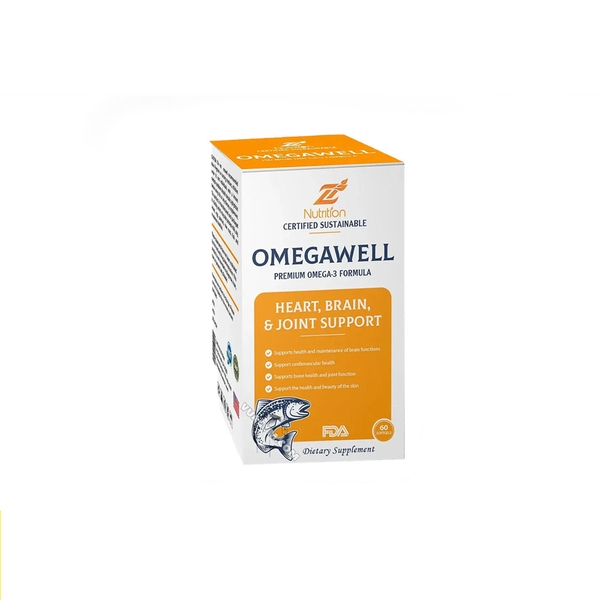 Znutrition Omegawell Omega3 Dầu Cá Fish Oil - (60 viên)