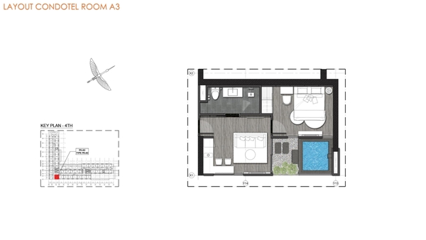 BÁN CĂN 1 PHÒNG NGỦ DUY NHẤT TẠI TẦNG 3 WYNDHAM THANH THỦY - K0333