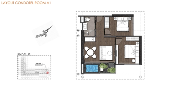 HOT!!! CĂN GÓC WYNDHAM THANH THỦY TẦNG 26 CÓ 2 PHÒNG NGỦ GIÁ CHỈ 2.5 TỶ - Q2614