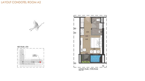 Căn studio khoáng nóng Q2545 view sông Đà cực đẹp tại Wyndham Thanh Thủy
