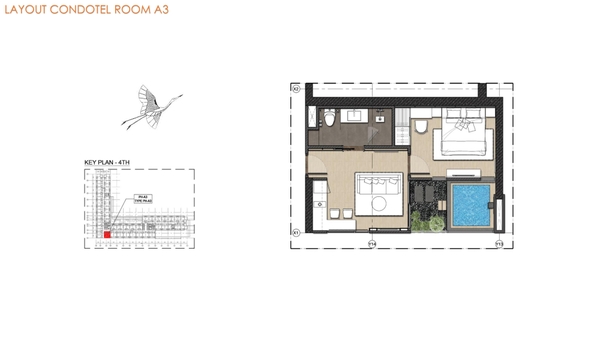 CĂN GÓC 2 MẶT THOÁNG WYNDHAM THANH THỦY TẦNG 5 - K0501