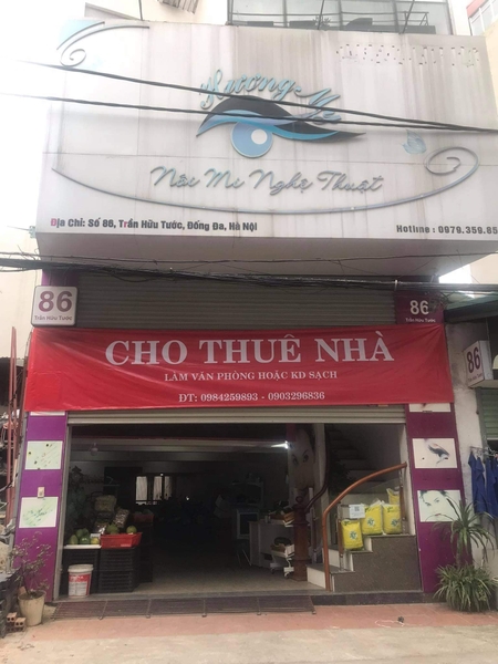 Chính chủ cho thuê MBKD  Phố Trần Hữu Tước- Đống Đa