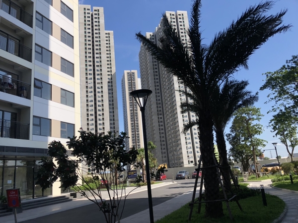 sảnh dưới căn hộ