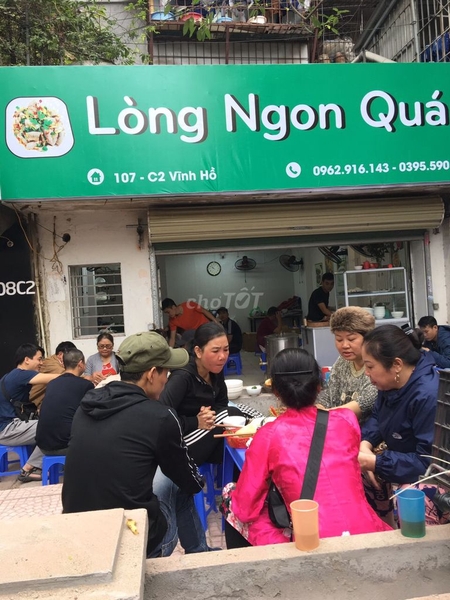 Sang Nhượng Lòng Ngon Quán 107C2 Vĩnh Hồ Khách Hàng Ổn Định