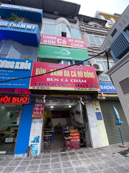 Cho Thuê Mặt Bằng Kinh Doanh Quận Hai Bà Trưng 60m²*3