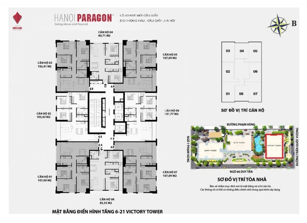 Bán căn hộ Hà Nội Paragon Quận Cầu Giấy full nội thất