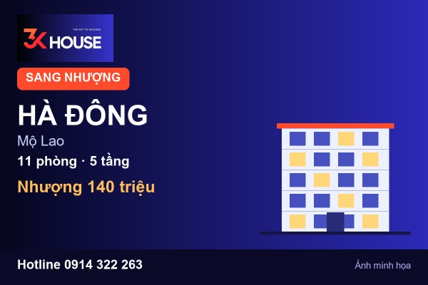 Ảnh minh họa: Mộ Lao, Hà Đông: nhượng CHDV 11 phòng, tính hoàn vốn nhượng khoảng 10,8 tháng