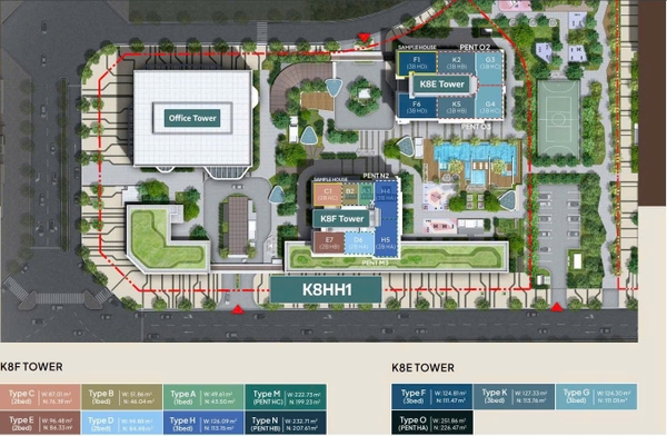 Căn 1PN 43–46 m²:  The Prime K8 Starlake  lối sống chuẩn Hàn Quốc