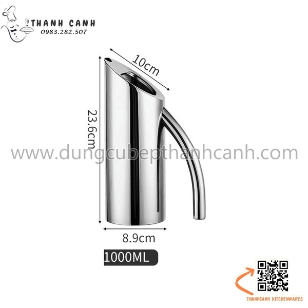 Ca inox rót nước lẩu không nắp, ca rót nước bằng inox cao cấp