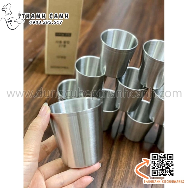 ly inox hai lớp, cốc inox mầm non