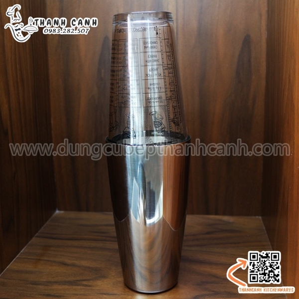 Bình lắc boston inox - Boston Shaker Inox  Thế giới pha chế - Nhà cung cấp  dụng cụ - máy móc pha chế hàng đầu Việt Nam