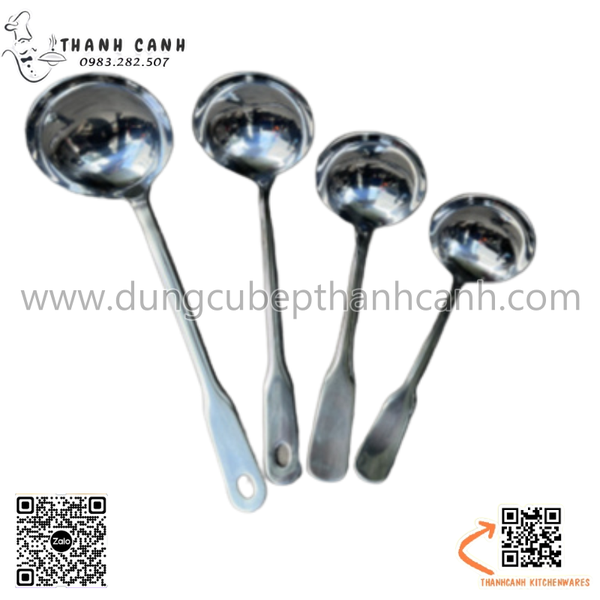 Muôi múc canh inox, vá canh inox RH, muôi inox, vá canh inox