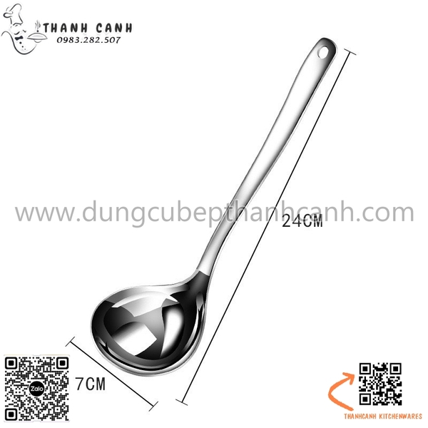 Muôi lẩu inox dáng tim , muôi lẩu inox 304 cao cấp,Muôi múc canh inox