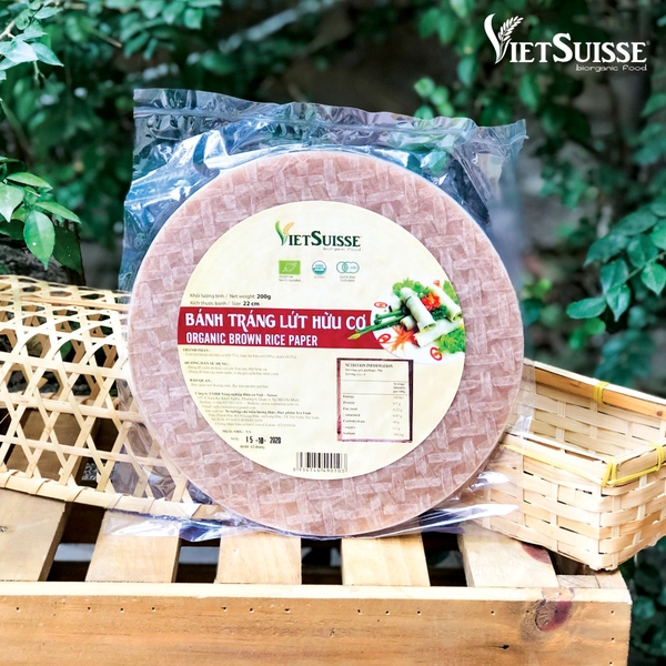 Bánh tráng lứt hữu cơ Vietsuisse 200g