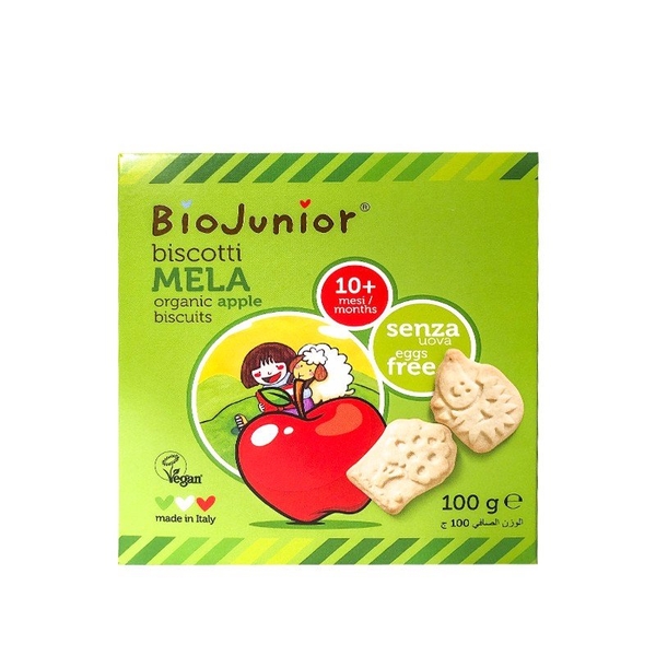 Bánh ăn dặm hữu cơ cho bé vị táo Bio junior 100g