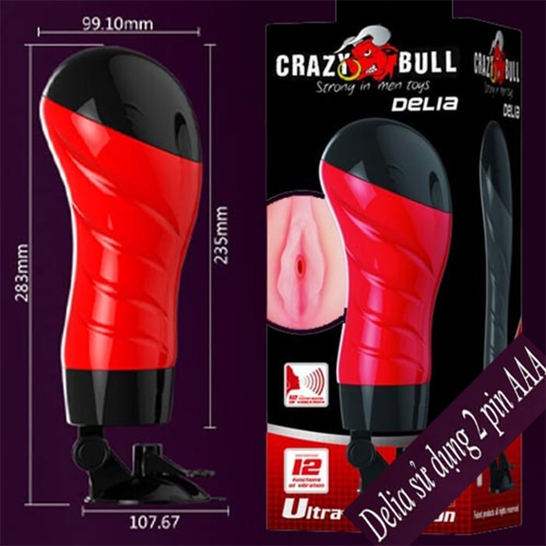 Hướng dẫn sử dụng âm đạo giả Crazy Bull Delia