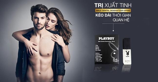 Chai xịt Playboy kéo dài thời gian quan hệ