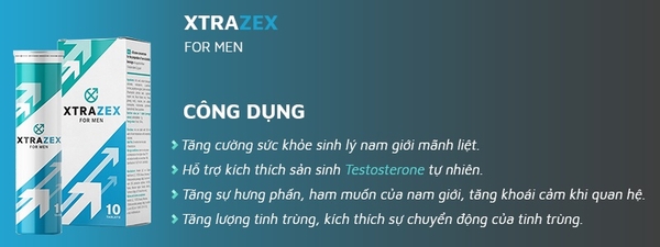 Công dụng của viên sủi Xtrazex