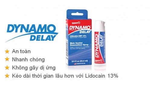 Chai xịt Dynamo Delay Spray giúp các đấng mày râu trở nên sung mãn