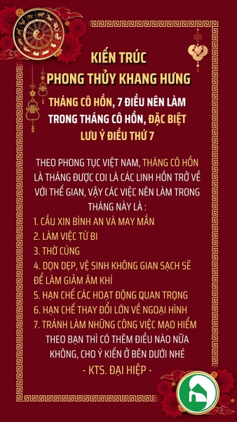 7 ĐIỀU NÊN LÀM TRONG THÁNG CÔ HỒN