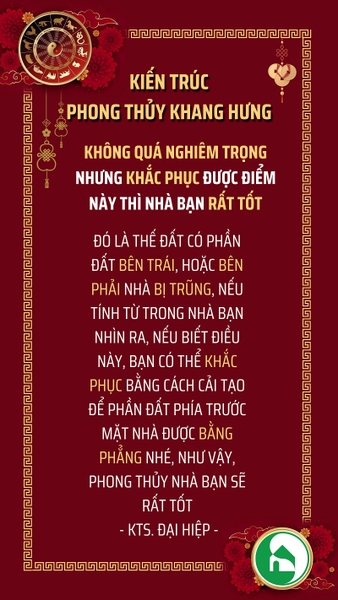 KHẮC PHỤC THẾ ĐẤT NHÀ BỊ TRŨNG