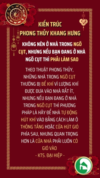 NHÀ TRONG NGÕ CỤT PHẢI LÀM SAO?