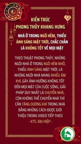 NHÀ Ở NGÕ HẺM THIẾU ÁNH SÁNG MẶT TRỜI