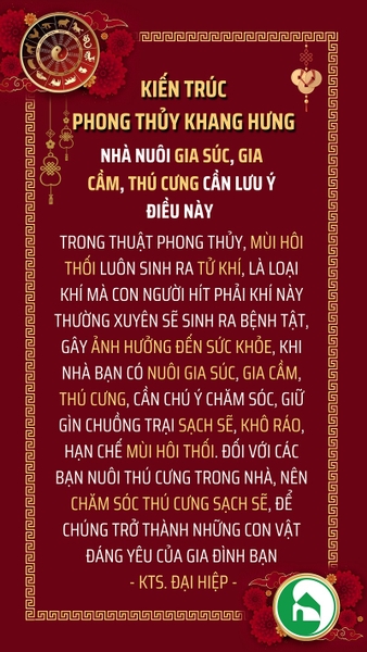 NHÀ NUÔI GIA SÚC GIA CẦM CẦN LƯU Ý ĐIỀU SAU
